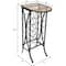 Sorbus 18-Bottle Metal Wine Stand with Glass Top